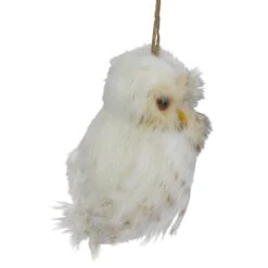 Northlight White And Brown Faux Fur Owl Ornament -Michaels Store D491051S 14