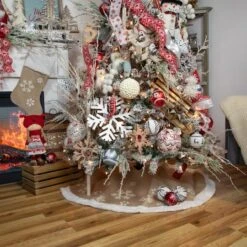 Northlight White And Brown Faux Fur Owl Ornament -Michaels Store D491051S 2