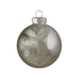 Northlight 40ct. Shiny & Matte Silver Glass Ball Ornaments -Michaels Store D491053S 13