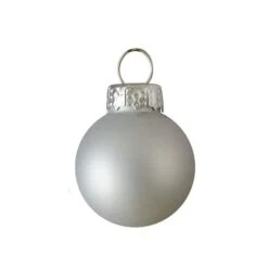 Northlight 40ct. Shiny & Matte Silver Glass Ball Ornaments -Michaels Store D491053S 14