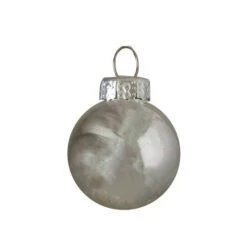 Northlight 40ct. Shiny & Matte Silver Glass Ball Ornaments -Michaels Store D491053S 15