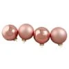 Northlight 4ct. Pink 2-Finish Glass Ball Ornaments