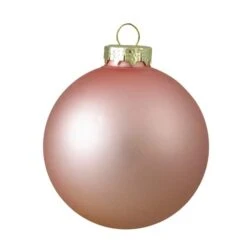 Northlight 4ct. Pink 2-Finish Glass Ball Ornaments -Michaels Store D491057S 12