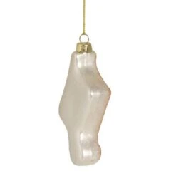 Northlight Gold & White Eighth Note Music Symbol Glass Ornament -Michaels Store D491061S 14