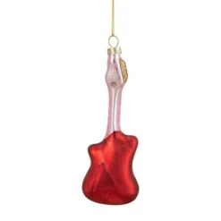 Northlight Red & Silver Bass Guitar Glass Ornament 19 Northlight Red & Silver Bass Guitar Glass Ornament -Michaels Store D491062S 15