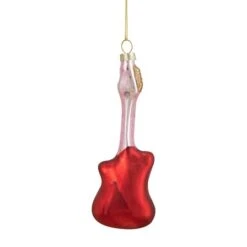Northlight Red & Silver Bass Guitar Glass Ornament 14 Northlight Red & Silver Bass Guitar Glass Ornament -Michaels Store D491062S 4