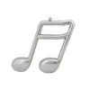 Northlight Silver Shiny Musical Sixteenth Note Ornament