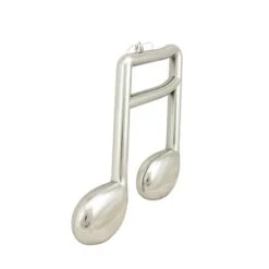 Northlight Silver Shiny Musical Sixteenth Note Ornament 5 Northlight Silver Shiny Musical Sixteenth Note Ornament -Michaels Store D491063S 2