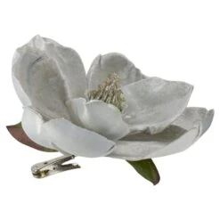 Northlight 7" Gray Magnolia Clip-On Christmas Ornament -Michaels Store D491088S 2