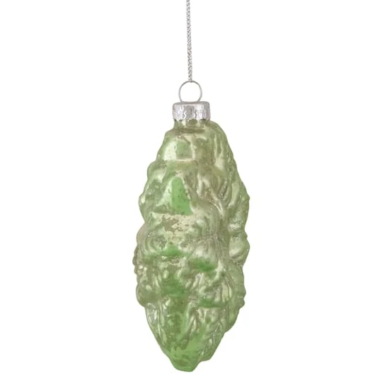 Northlight 4" Glittered Green Poinsettia Flower Glass Christmas Ornament 8 Northlight 4" Glittered Green Poinsettia Flower Glass Christmas Ornament - Image 8