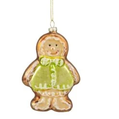 Northlight 4.5" Bronze & Brown Glass Gingerbread Christmas Ornament -Michaels Store D491094S 11