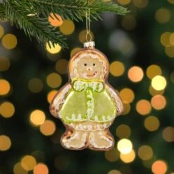 Northlight 4.5" Bronze & Brown Glass Gingerbread Christmas Ornament -Michaels Store D491094S 12