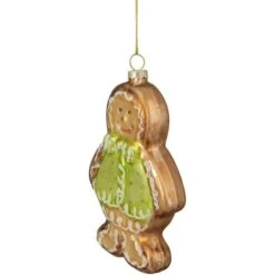 Northlight 4.5" Bronze & Brown Glass Gingerbread Christmas Ornament -Michaels Store D491094S 13