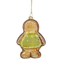 Northlight 4.5" Bronze & Brown Glass Gingerbread Christmas Ornament -Michaels Store D491094S 15