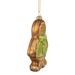 Northlight 4.5" Bronze & Brown Glass Gingerbread Christmas Ornament -Michaels Store D491094S 3