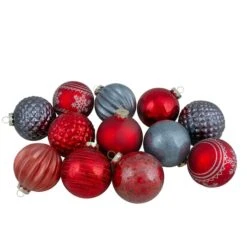 Northlight 12ct. 3" Red & Blue Finnial & Glass Ball Christmas Ornaments 7 Northlight 12ct. 3" Red & Blue Finnial & Glass Ball Christmas Ornaments -Michaels Store D491100S 11