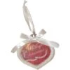 Northlight 4.5" Glitter White & Red LED Lighted 'Merry Christmas' With Love Ornament