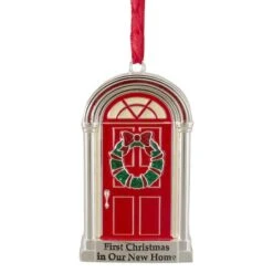 Northlight Silver Plated First Christmas In Our New Home Crystal Embellished Ornament