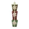 Northlight Glitter Green And Red Shatterproof Stacked Gift Box Ornament