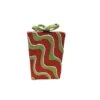 Northlight Glitter Red And Green Swirl Shatterproof Gift Box Ornament
