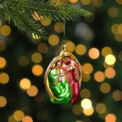 Northlight Holy Family Glass Nativity Ornament -Michaels Store D491118S 12