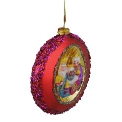 Northlight 4" Three Wise Men Sequin Glass Disc Ornament -Michaels Store D491119S 4