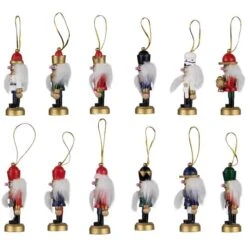Northlight 12ct. 3.25" Multicolor Nutcracker Wood Ornaments -Michaels Store D491121S 2