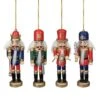 Northlight 4ct. 5" Multicolor Nutcracker Wood Ornaments