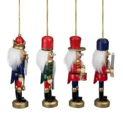 Northlight 4ct. 5" Multicolor Nutcracker Wood Ornaments -Michaels Store D491122S 3