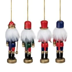 Northlight 4ct. 5" Multicolor Nutcracker Wood Ornaments -Michaels Store D491122S 4