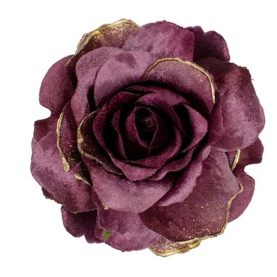Northlight 3" Pink Velvet Rose Clip-On Ornament 1 Northlight 3" Pink Velvet Rose Clip-On Ornament