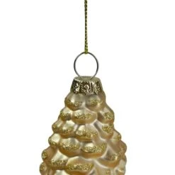 Northlight Matte Gold Pine Cone Glass Ornament -Michaels Store D491141S 3