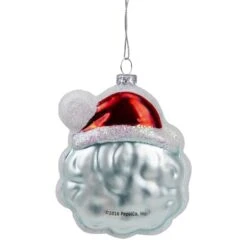 Northlight 4.5" Blue & Red Glittered Santa Claus Head Pepsi Christmas Ornament -Michaels Store D491147S 5