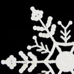 Northlight 12ct. 6.25" White Glitter Snowflake Hanging Christmas Ornaments -Michaels Store D491157S 2