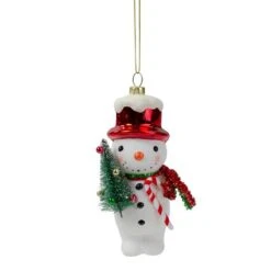 Northlight 5.5" White & Red Glass Snowman Christmas Ornament -Michaels Store D491161S 11