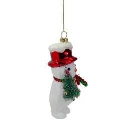 Northlight 5.5" White & Red Glass Snowman Christmas Ornament -Michaels Store D491161S 4