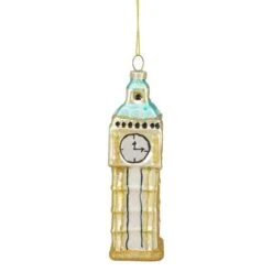 Northlight 5" Glittered Gold Glass Big Ben Christmas Ornament -Michaels Store D491176S 13