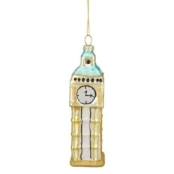 Northlight 5" Glittered Gold Glass Big Ben Christmas Ornament -Michaels Store D491176S 3