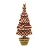 Northlight 7" Glitter Red & White Shatterproof Christmas Tree Ornament