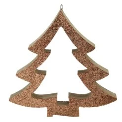 Northlight 7" Brown Glittered Cutout Christmas Tree Ornament 6 Northlight 7" Brown Glittered Cutout Christmas Tree Ornament -Michaels Store D491180S 2