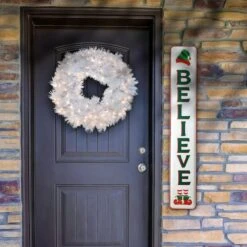 47" Believe Vertical Holiday Wall Sign -Michaels Store D491266S 2