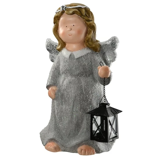 16" Angel With Lantern Décor 2 16" Angel With Lantern Décor - Image 2