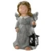 16" Angel With Lantern Décor