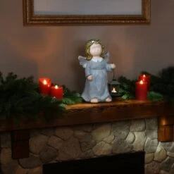 16" Angel With Lantern Décor 9 16" Angel With Lantern Décor -Michaels Store D491311S 2