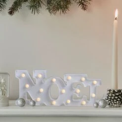 Northlight 17" White Noel LED Christmas Marquee Wall Sign -Michaels Store D491423S 1