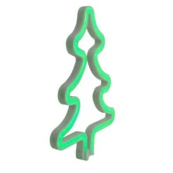 Northlight 9.5" Green Neon LED Christmas Tree Window Silhouette 8 Northlight 9.5" Green Neon LED Christmas Tree Window Silhouette -Michaels Store D491424S 3
