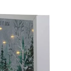 Northlight 10" LED Lighted Let It Snow Winter Forest Christmas Wall Art -Michaels Store D491426S 14