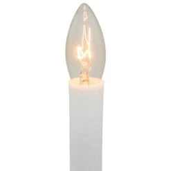 Northlight 9" White & Gold Christmas Candle Lamp With Timer -Michaels Store D491439S 13