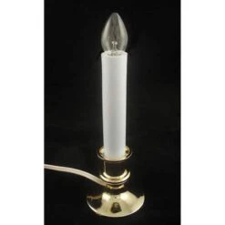 Northlight 9" White & Gold Christmas Candle Lamp With Timer -Michaels Store D491439S 3