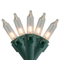 Northlight 50ct. Mini Christmas String Lights With Green Wire Clear -Michaels Store D491460S 1 1